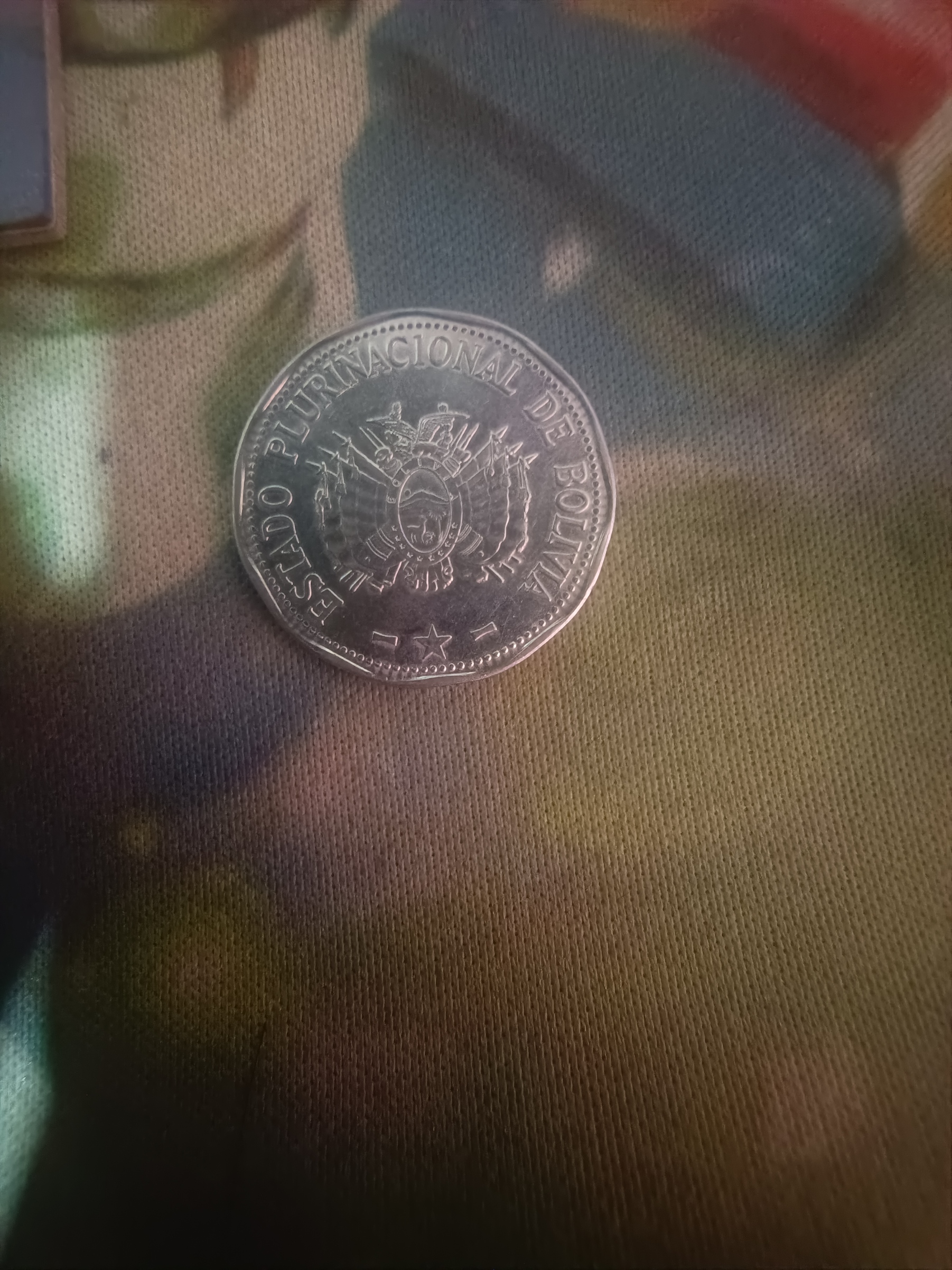 Reverso de 2 Bolivianos Puerto Cobija