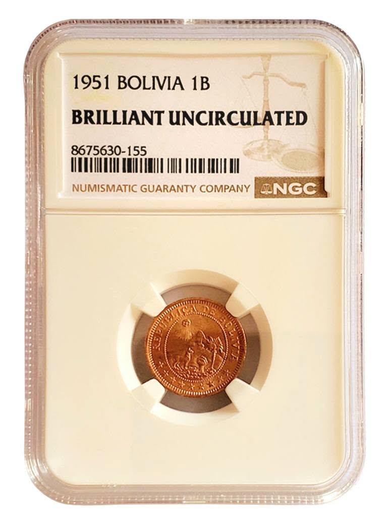 ¿A QUÉ GRADO EQUIVALE UNA MONEDA "BRILLIANT UNCIRCULATED?