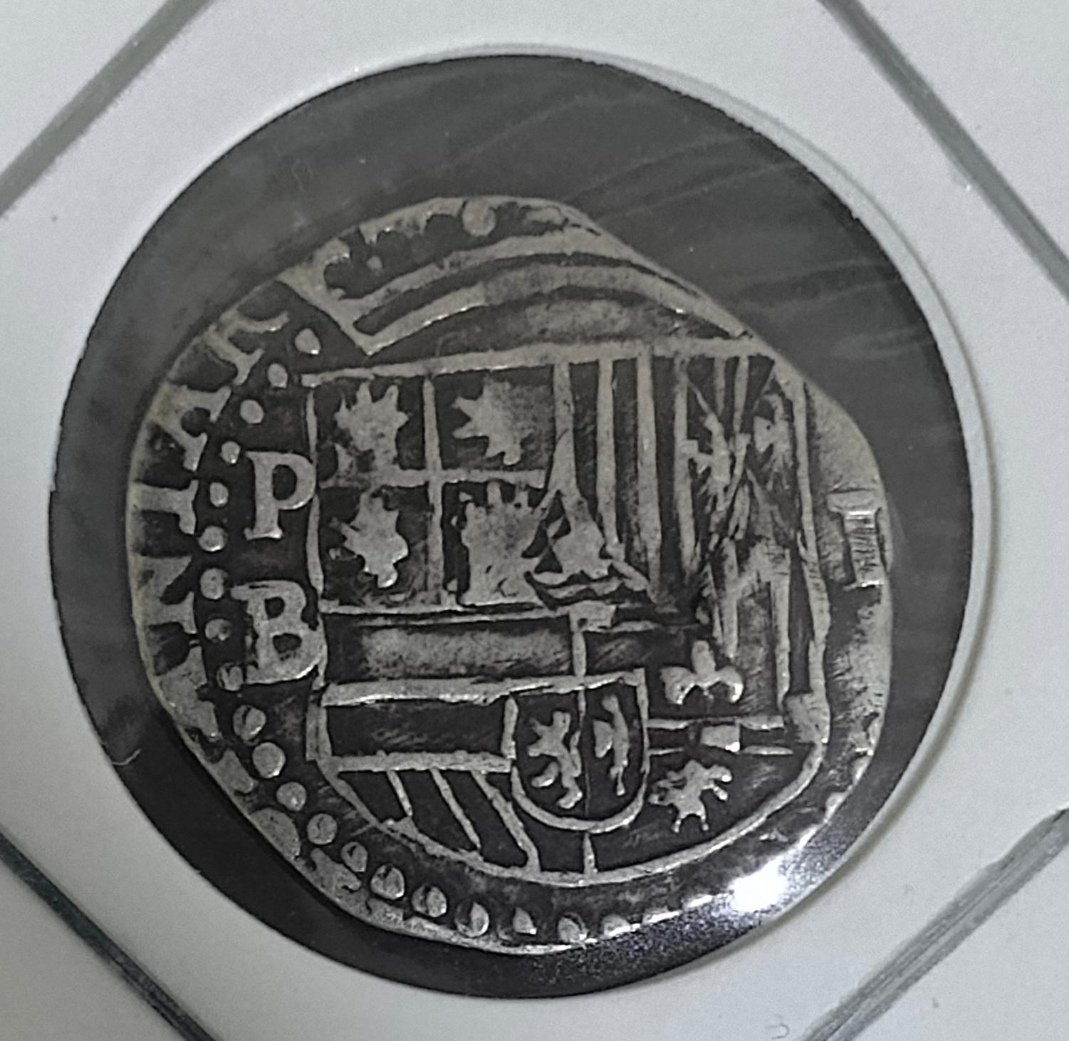 1 Real 1589/1600 Potosi. Felipe II Ballesteros Macuquina