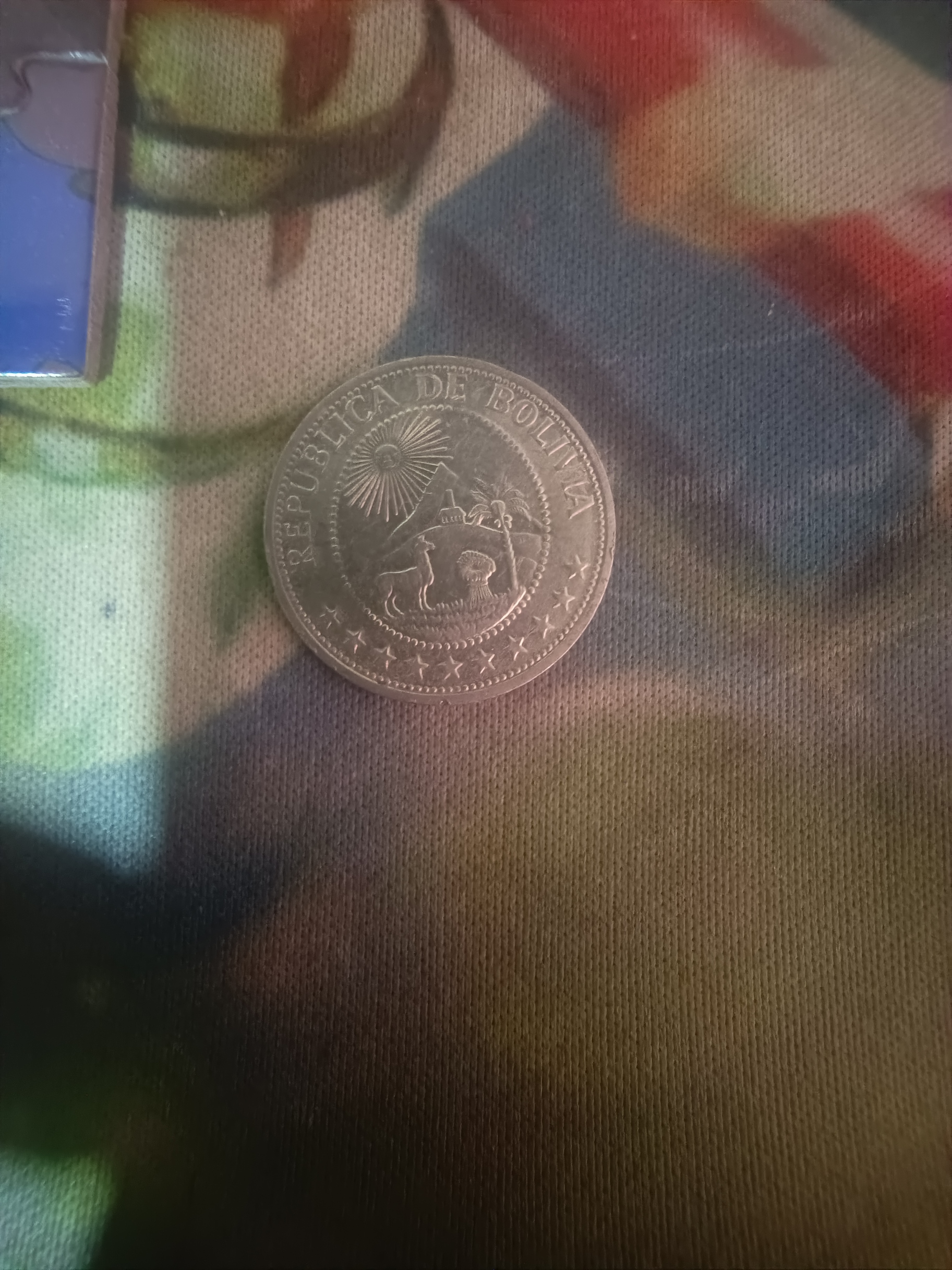 Reverso de 1 Boliviano