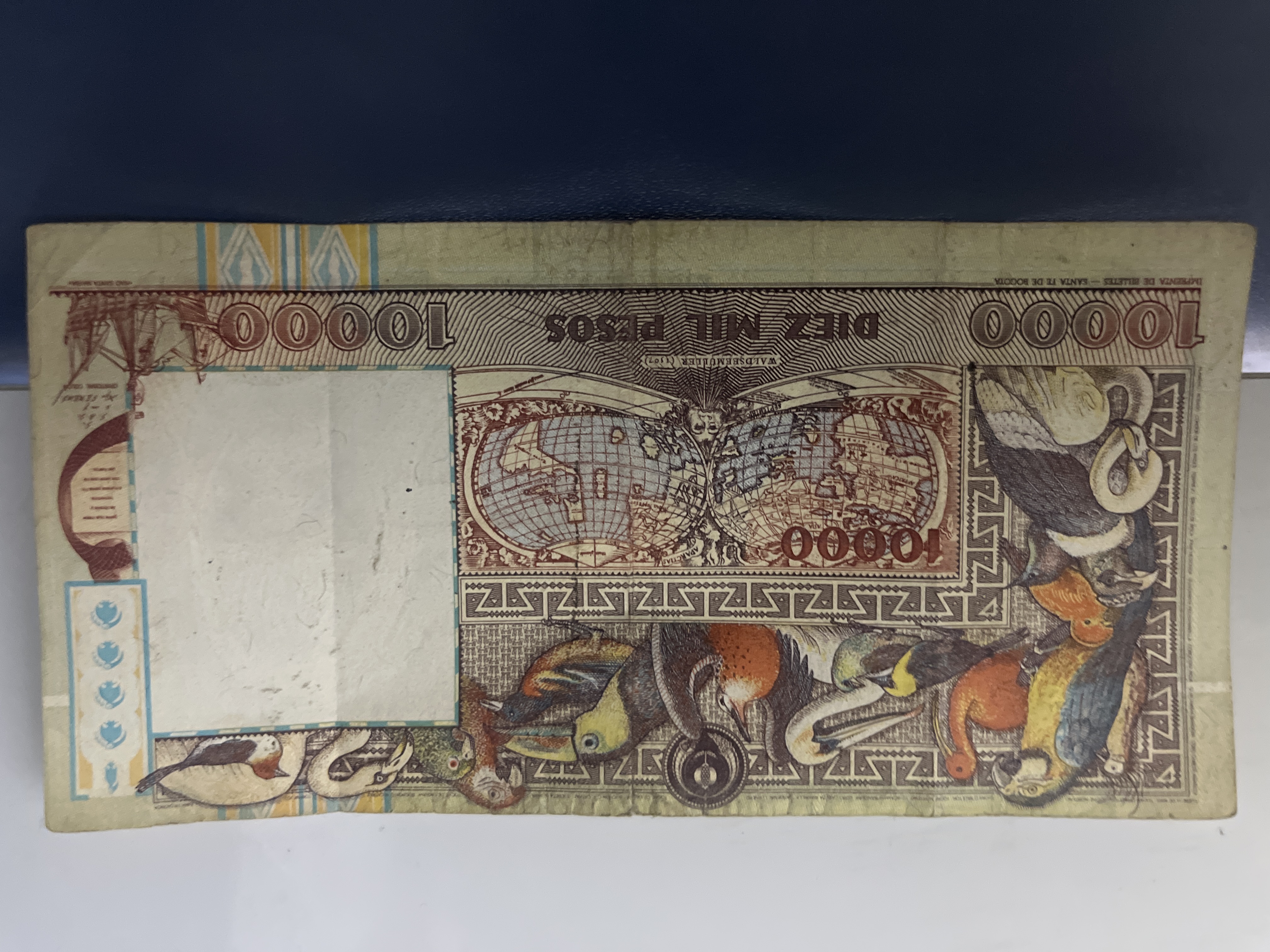 Reverso de Pesos colombianos