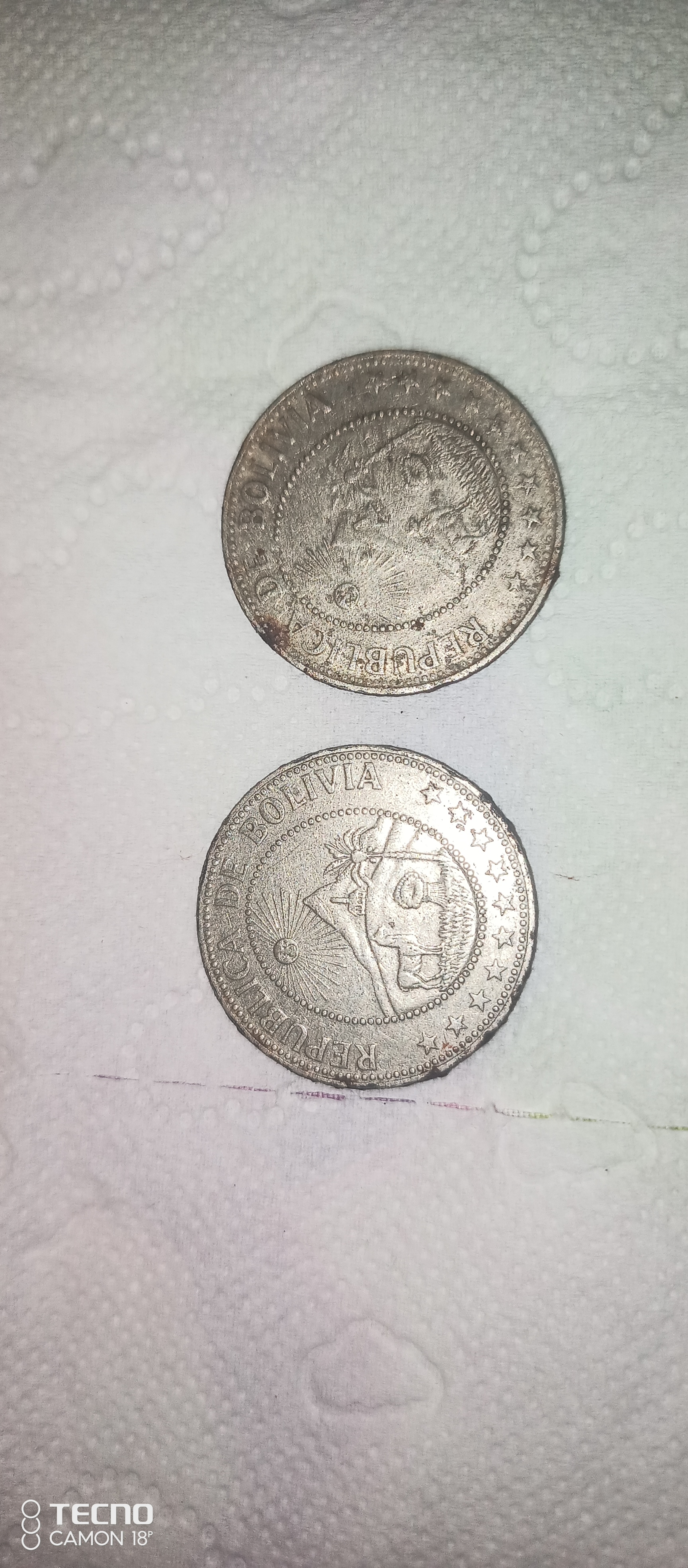 Reverso de Boliviano
