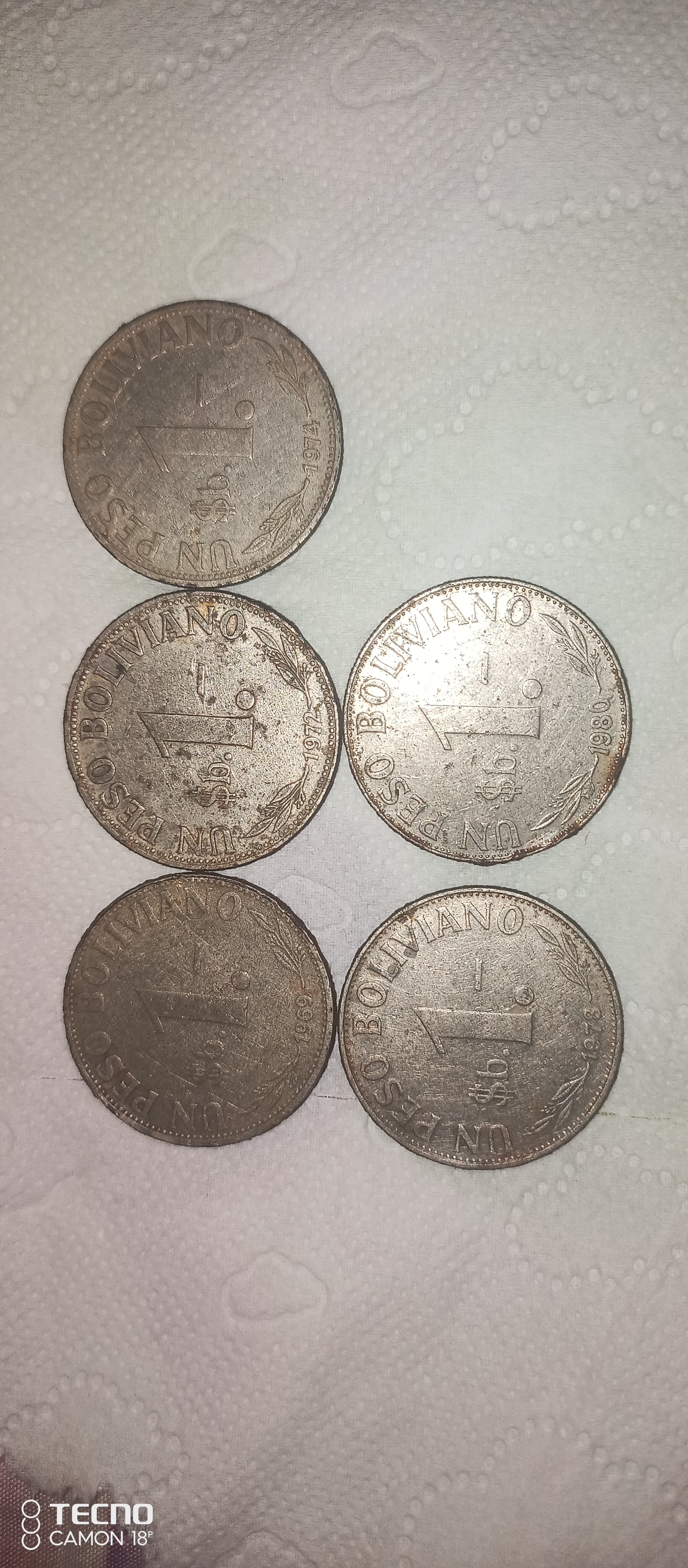 1 boliviano