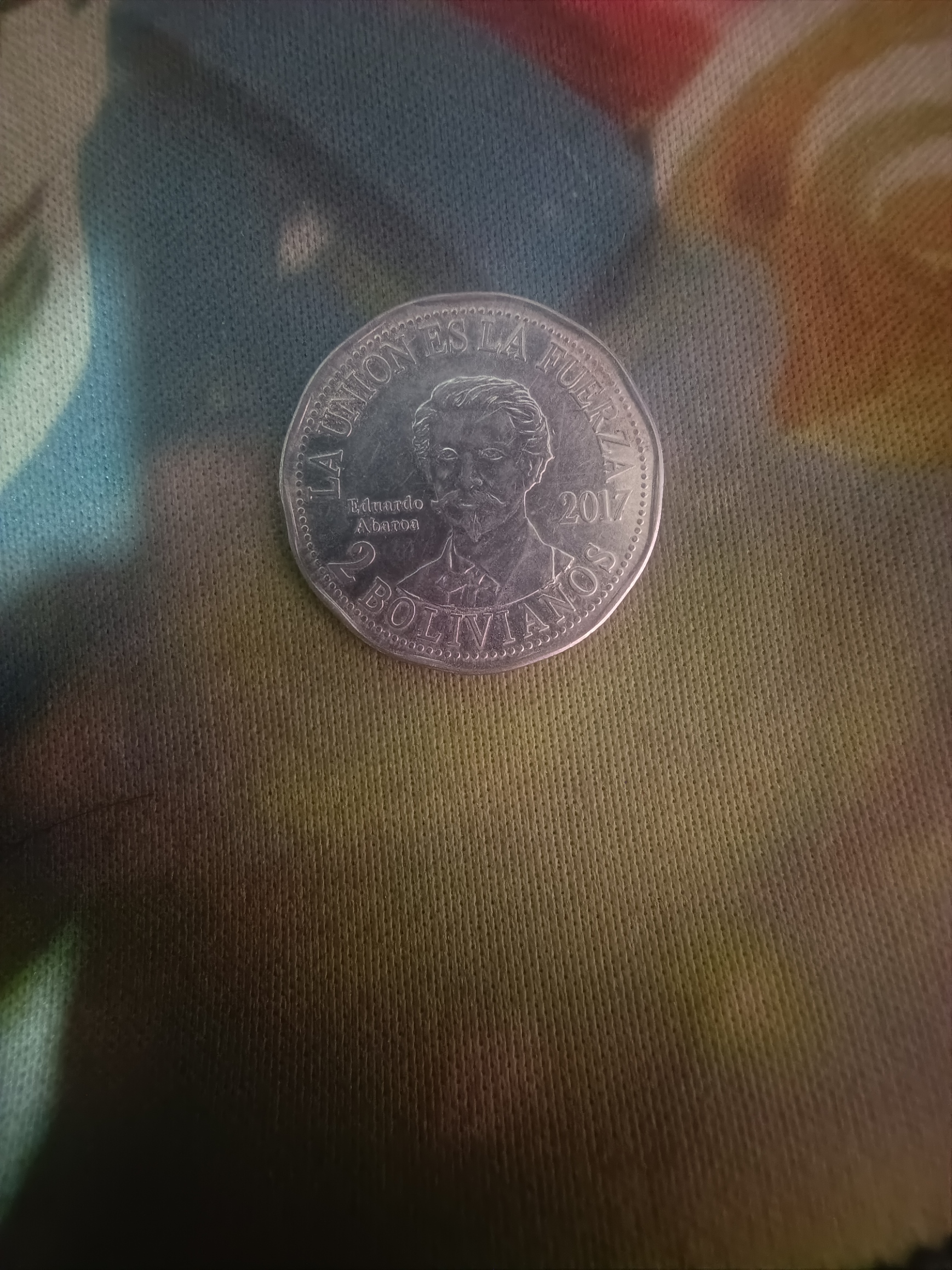 2 Bolivianos Eduardo Abaroa