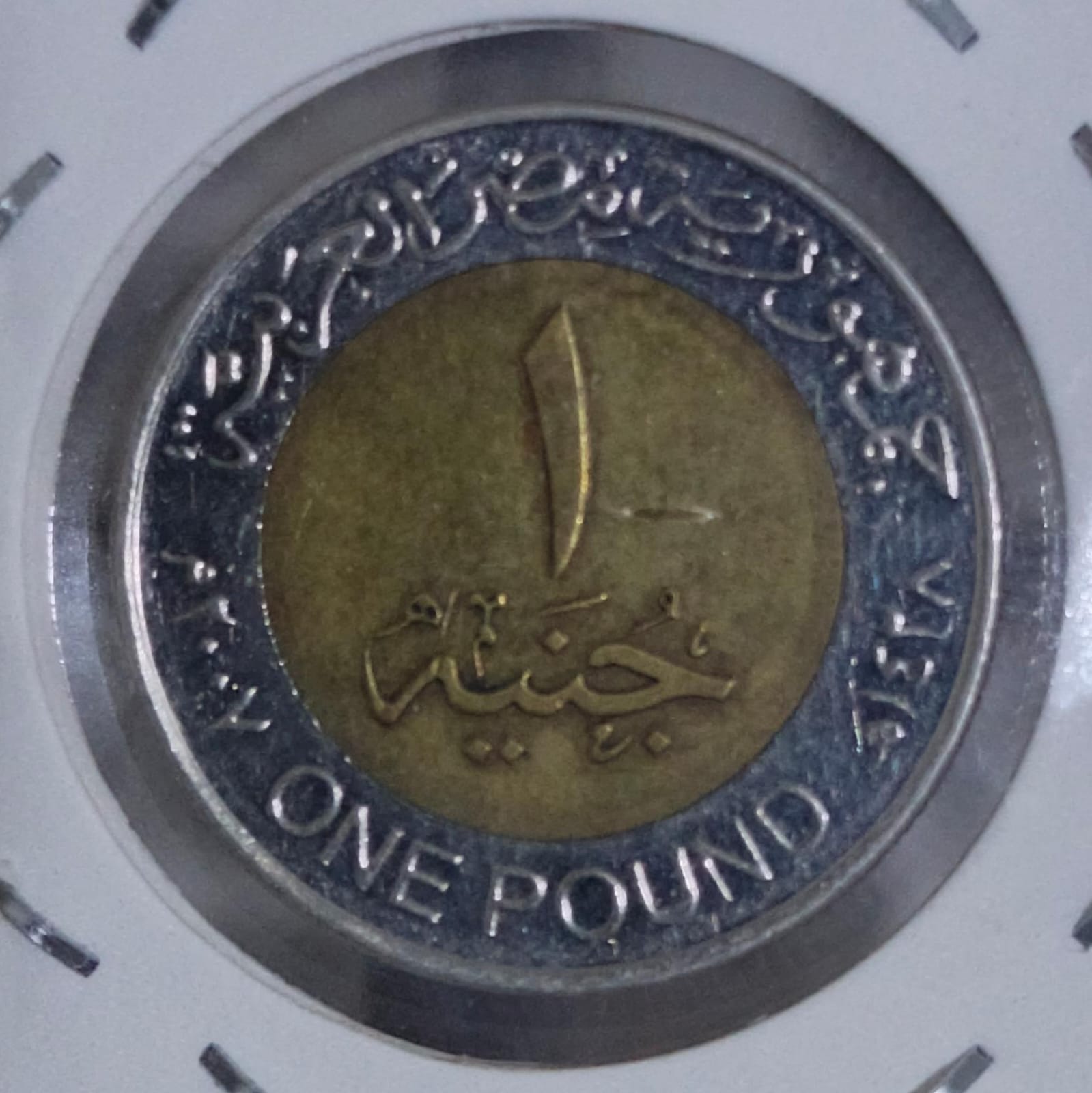 Reverso de 1 pound 2007