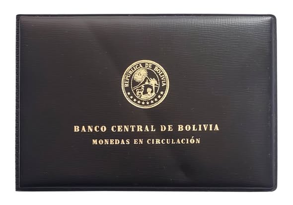 UN MAGNÍFICO ESTUCHE NUMISMÁTICO PRODUCIDO POR EL BANCO CENTRAL DE BOLIVIA EL AÑO 1970